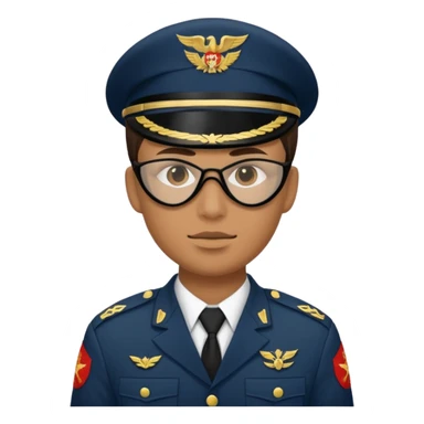 soldier in uniform and wearing mask sticker