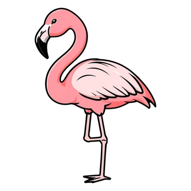 flamingo sticker