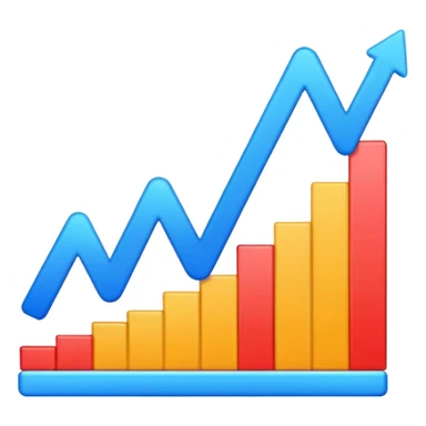 emoji grafico exponencial sticker