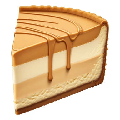 Peanut butter cheesecake slice sticker