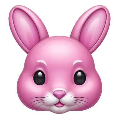 crystal bunny pink sticker
