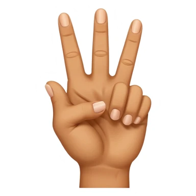 Punho cruzado mostrando o dedo do meio sticker