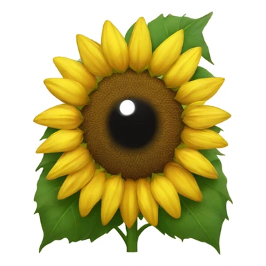 Sunflower with eyes  sticker