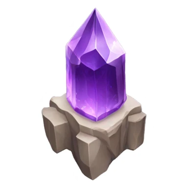 Charged amethyst tower crystal sticker