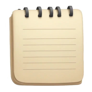 beige closed notepad sticker