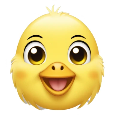 baby chick smile laugh sticker