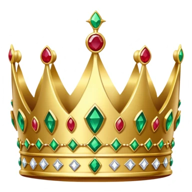 Crown with jewels sticker
