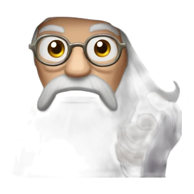 very angry dumbledore pointing forward sticker
