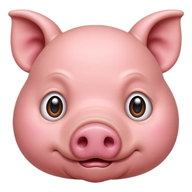 A surprised pig sticker