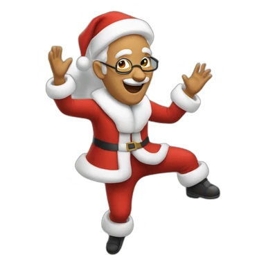 Père Noël qui danse sticker