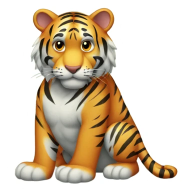 Lonely tiger sticker