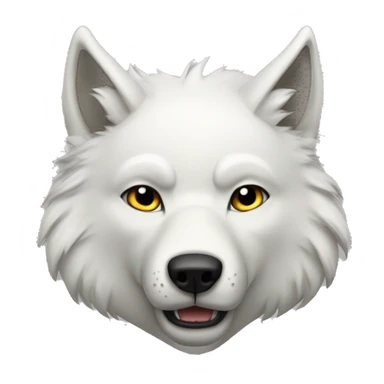 Bara white wolf sticker