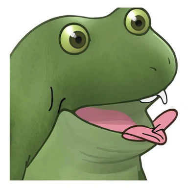 Tongue sticking out sticker