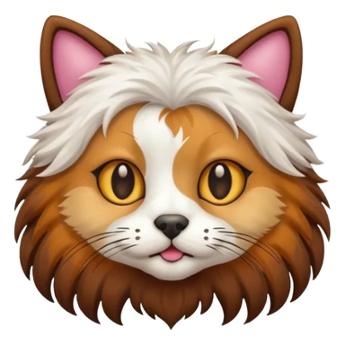 cat and dog one body sticker