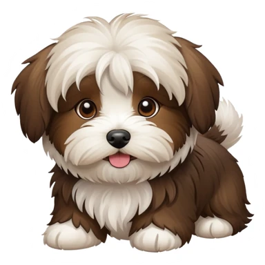 Havaneser Brown  sticker