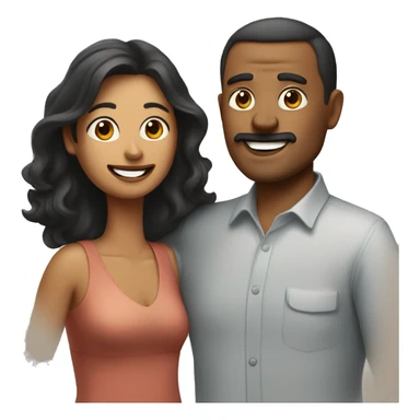 Mom with dad doing bombayah sticker