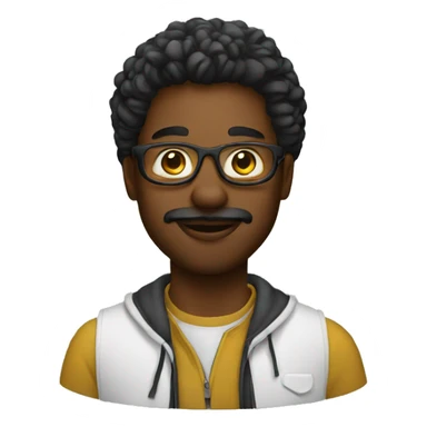 Black graphic designer  sticker