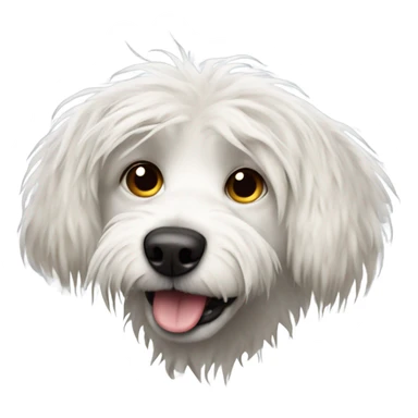 Crusty white dog sticker