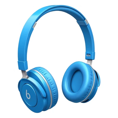 headphones with a blue ྀིྀིྀིྀིྀི on it sticker