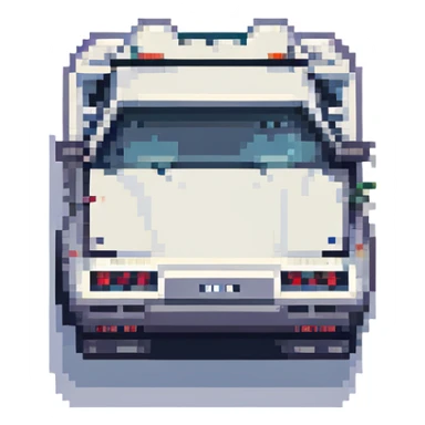 DeLorean car from the 80's sticker