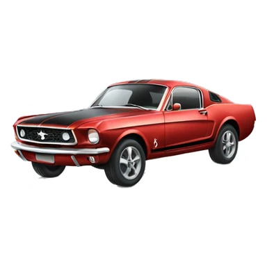 mustang car sticker