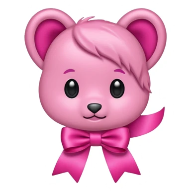 Pookie sticker ribbion sticker