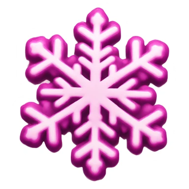 Pink snowflake  sticker