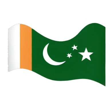 Indian and Pakistani flag combined sticker