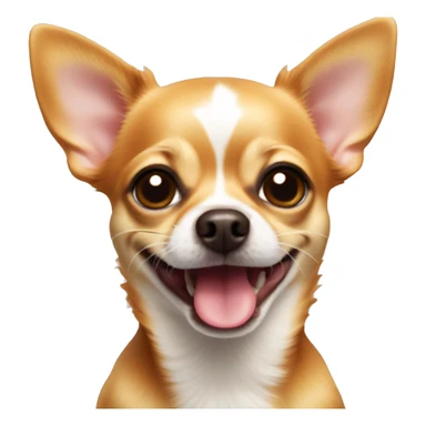 Ginger chihuahua with tongue out  sticker
