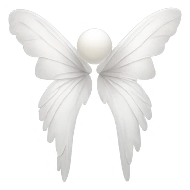 White fairy wings sticker