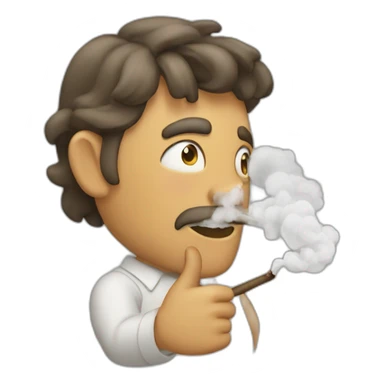 Chat qui fume de la chicha sticker