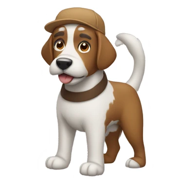 Dad wearing a dog costume  sticker