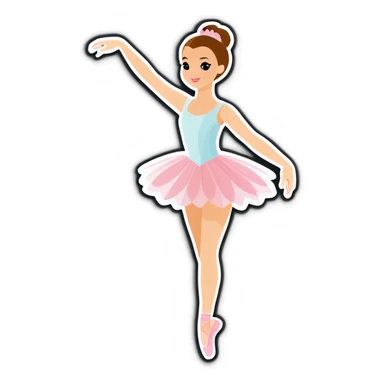 ballerina sticker