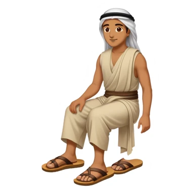 Arabic with sandals  sticker