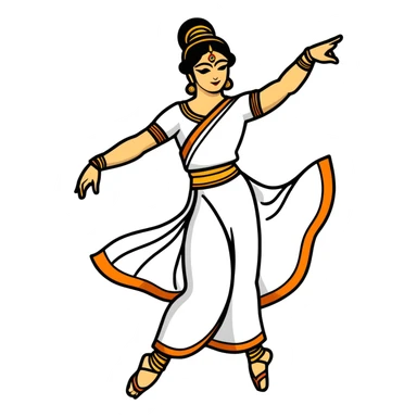 Khatak classical dance  sticker