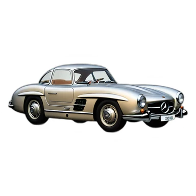 Mercedes 300sl sticker