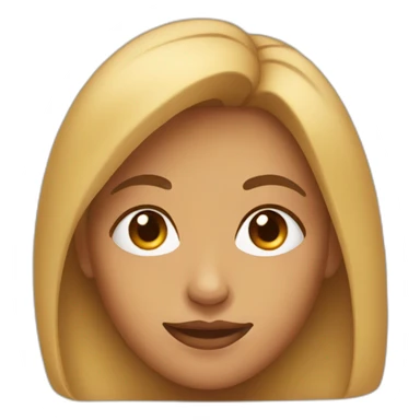 full-face female profile with a hump in the nose sticker