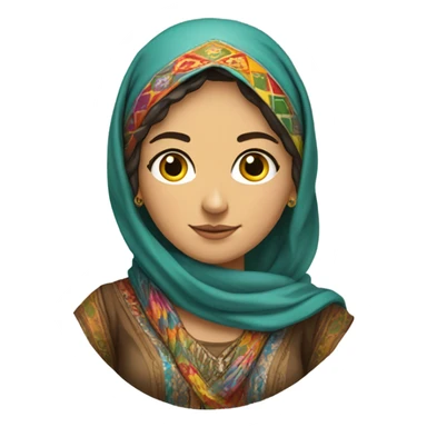 kurdish woman sticker