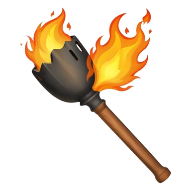 Fire torch sticker