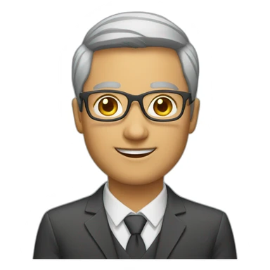 teacher without glasses sticker