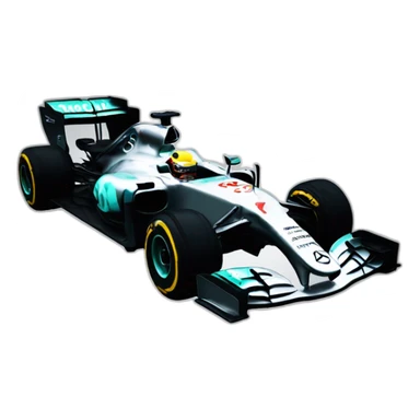 Formula one car Mercedes sticker