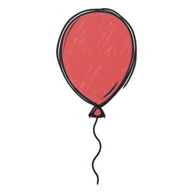 red balloon sticker