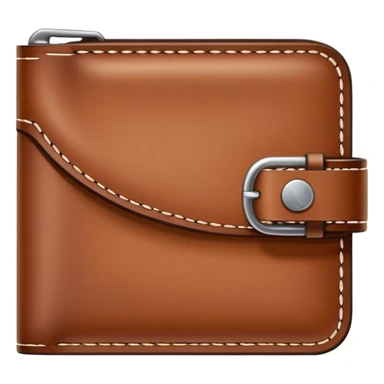 Leatherworking icon, piece of raw leather being transformed into a leather wallet or belt, stitching tools, engraving tool, minimalistic style, clean lines, transparent background. sticker