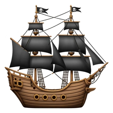 pirate ship for penguins sticker