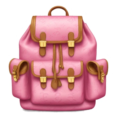 Pink LV backpack sticker