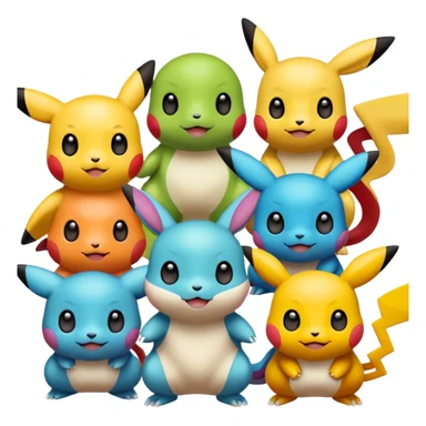 pokemnans being nice to each other sticker