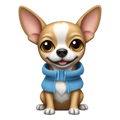 Chihuahua wearing a stich costume  sticker