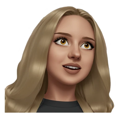 blonde girl portrait indoors meme sticker