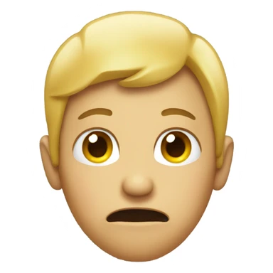 Person itching there head sticker