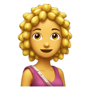 Chica con corona de olivas sticker